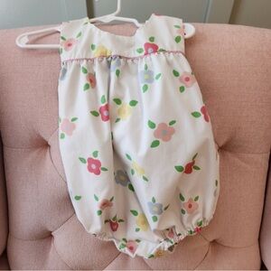 TBBC White Floral Baby Bubble Romper